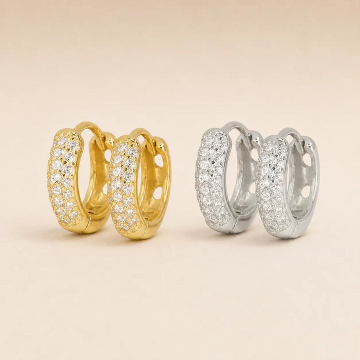 Crystal Chunky Mini Hoops
