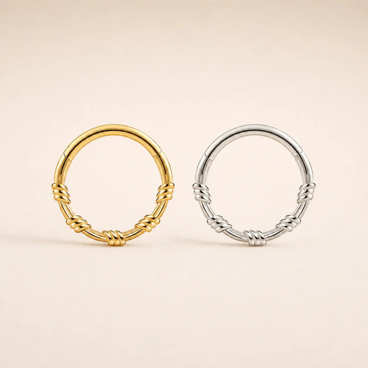 Twist Detail Daith Hoop