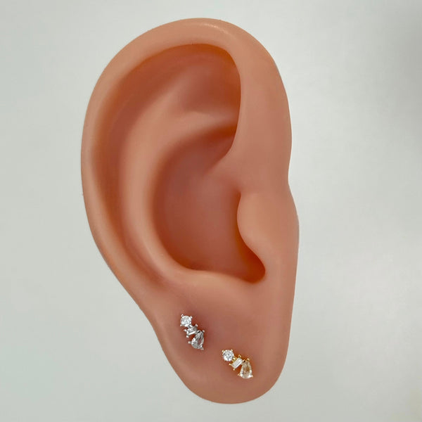 Crystal Cluster Studs Dorathy & J