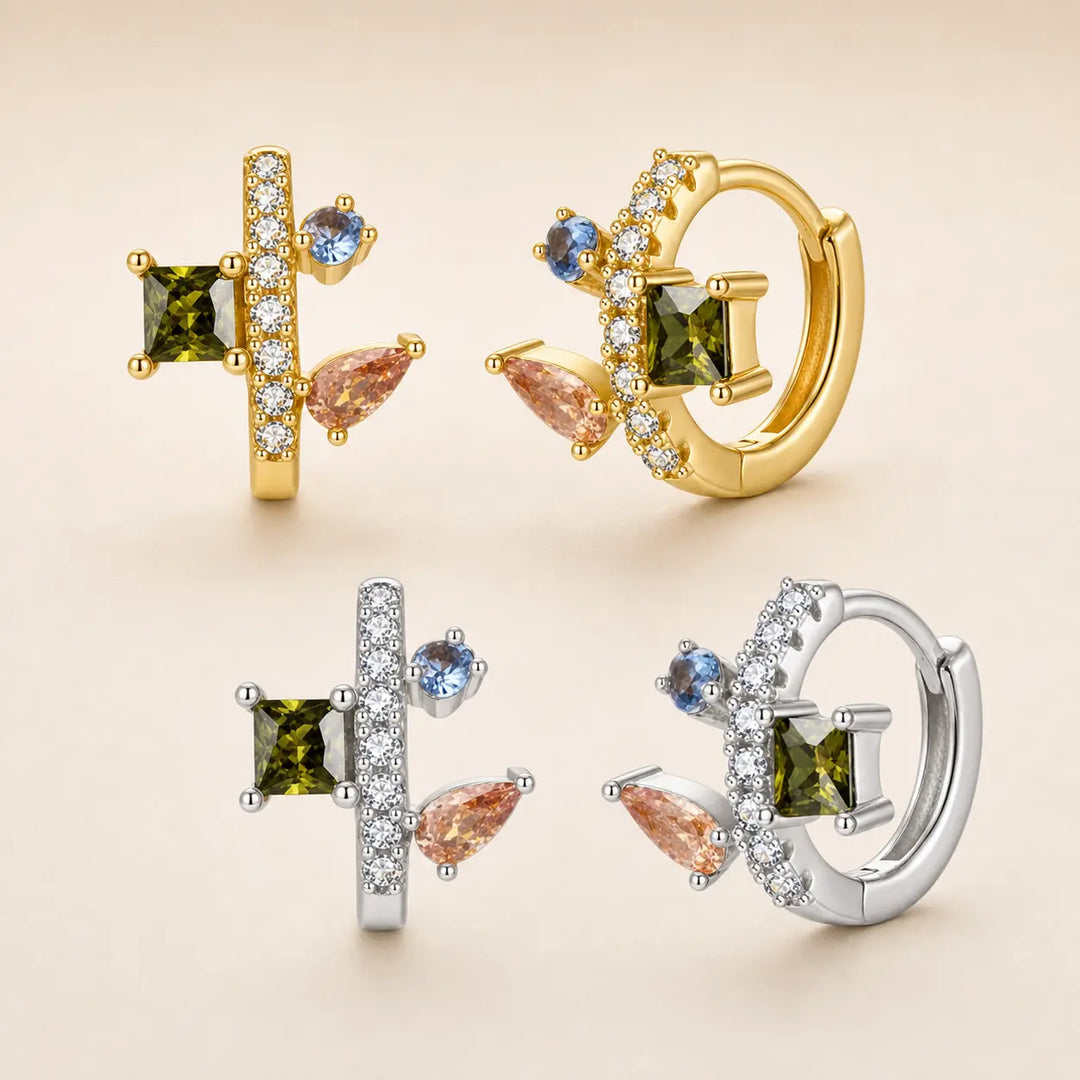 Tonal Gem Mini Hoops