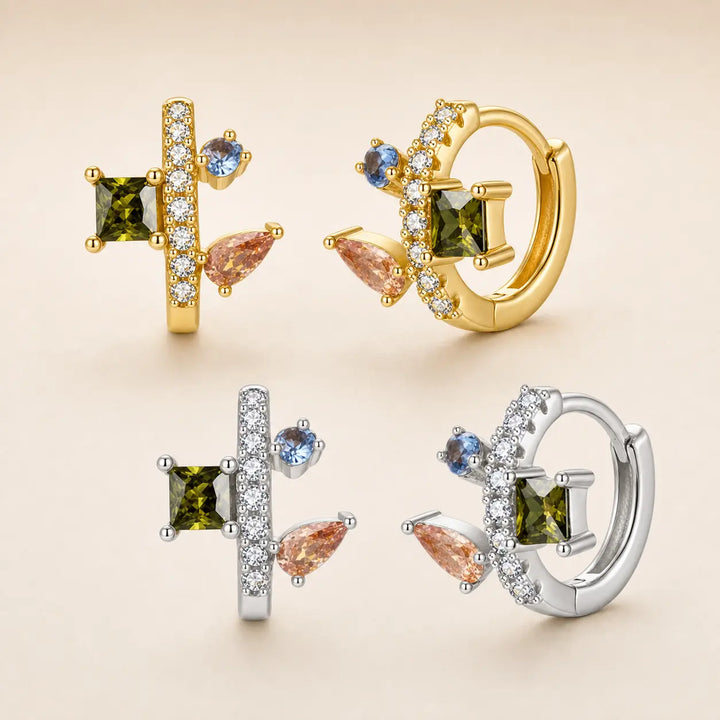 Tonal Gem Mini Hoops