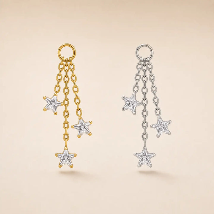 Trio Star Earring Charm