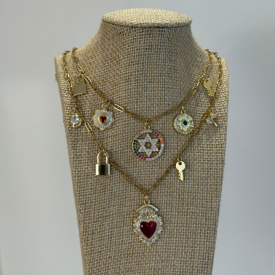 Cosmic Glow Pre-made Charm Necklace