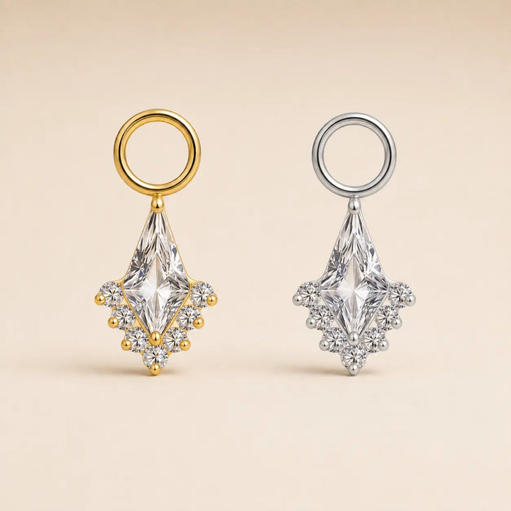 Jacquard Diamond Earring Charm