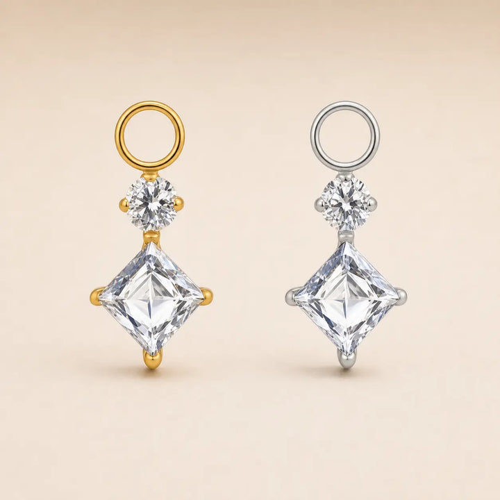 Double Diamond Earring Charm