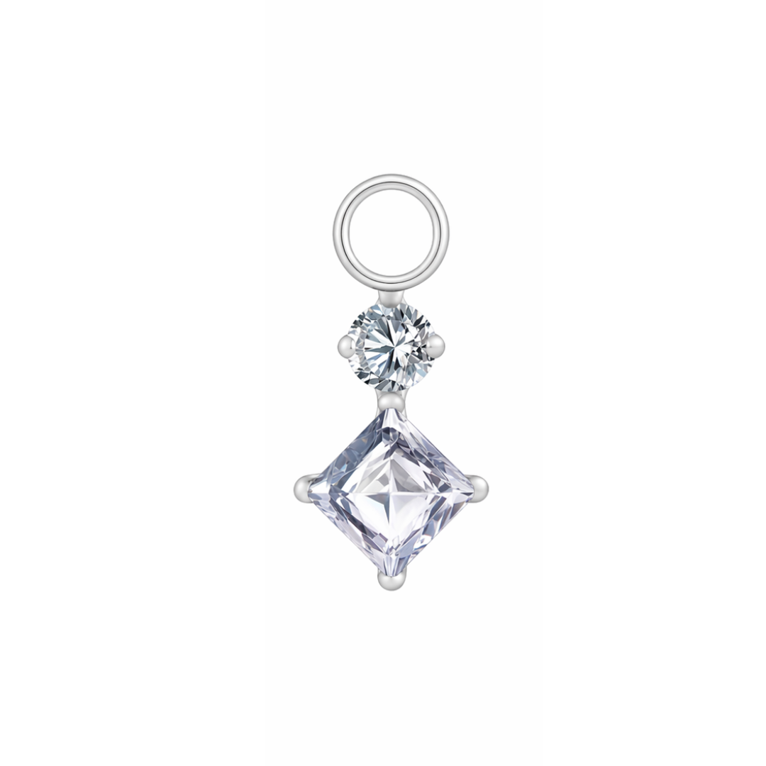 Double Diamond Earring Charm