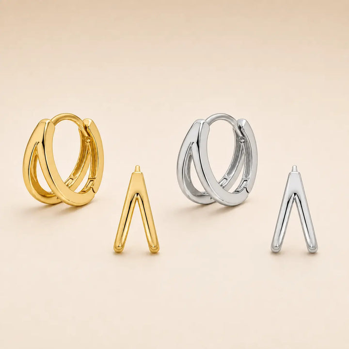 Plain Split Mini Hoops