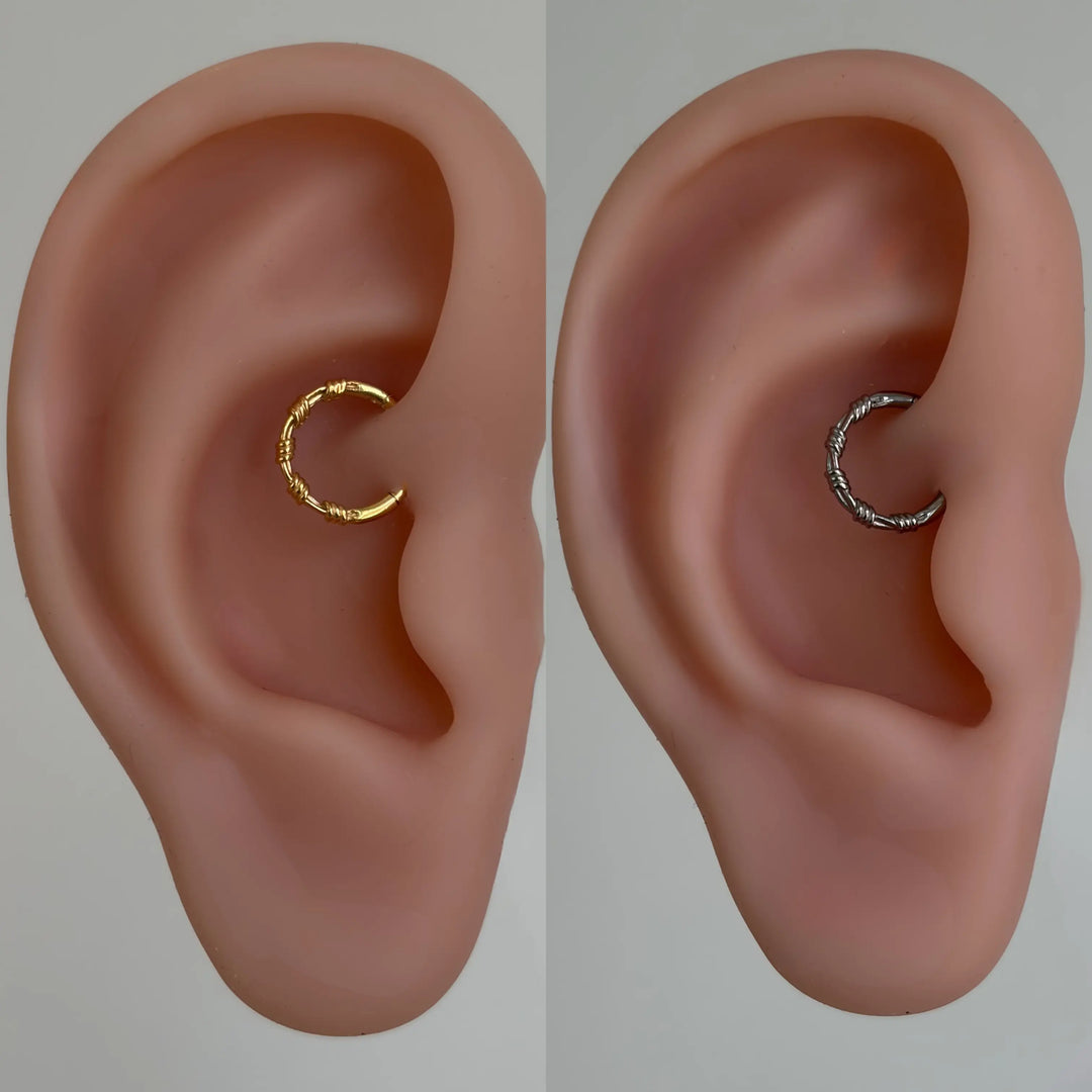 Twist Detail Daith Hoop