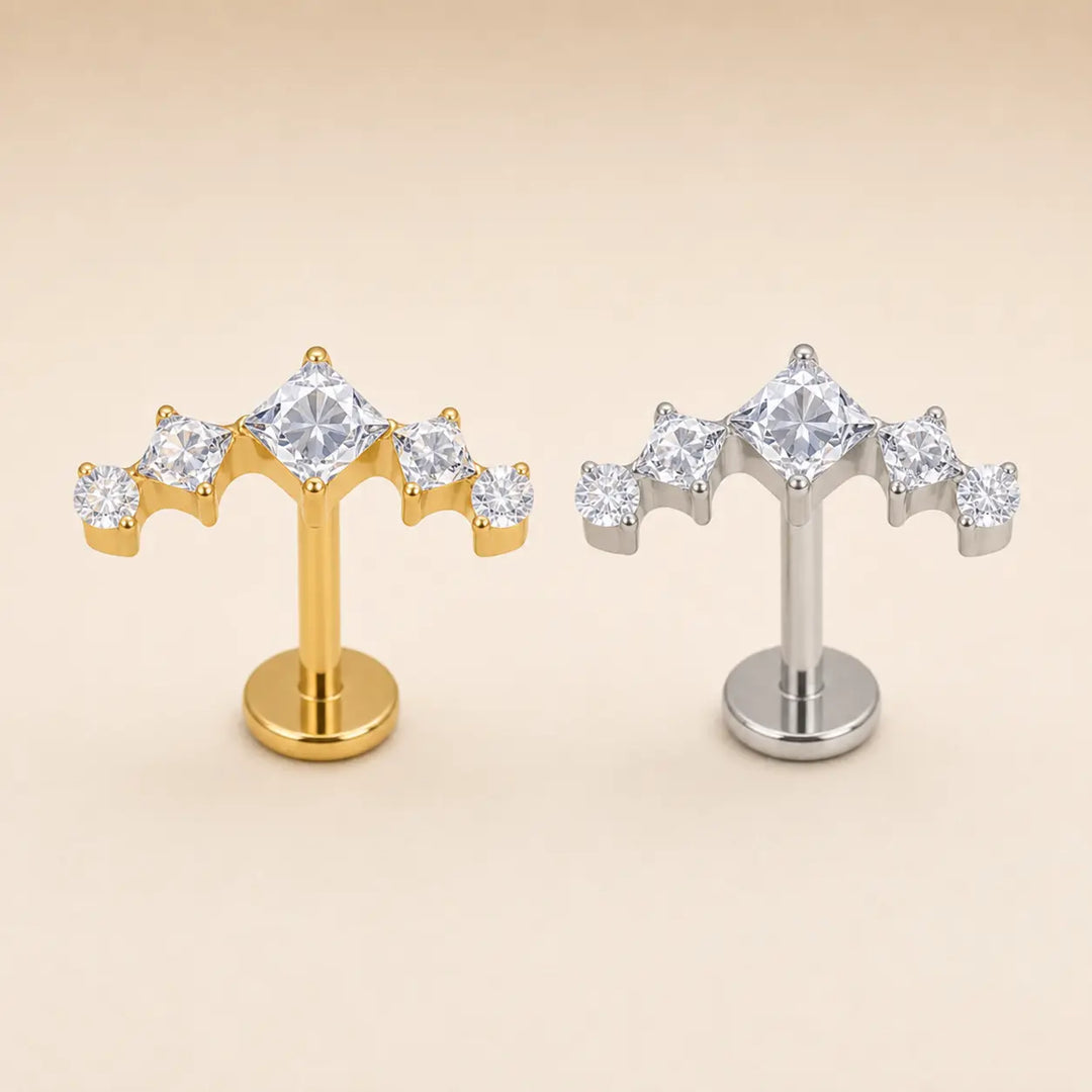Diamond Cluster Single Stud