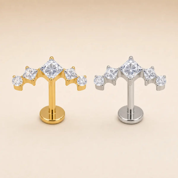 Diamond Cluster Single Stud