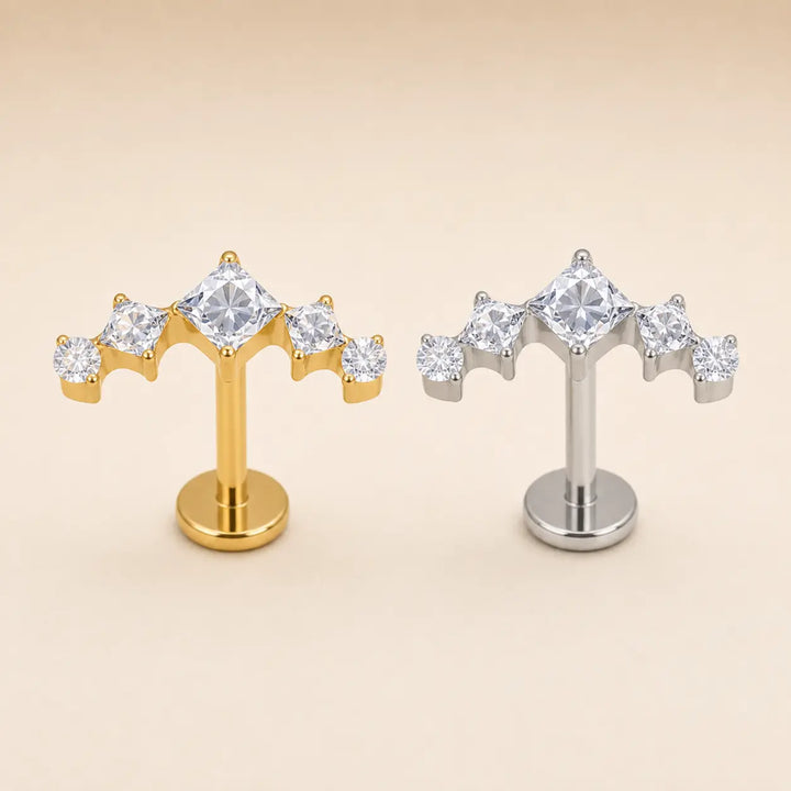 Diamond Cluster Single Stud