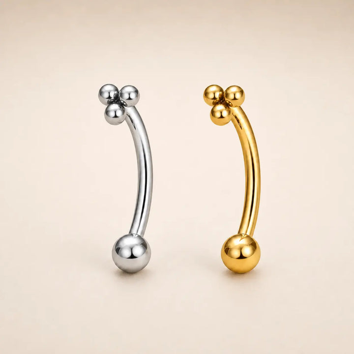 Plain Trio Curved Barbell