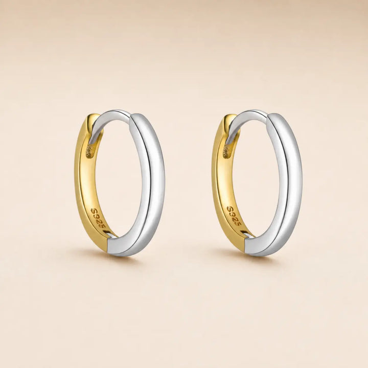 Mixed Metal Mini Hoops