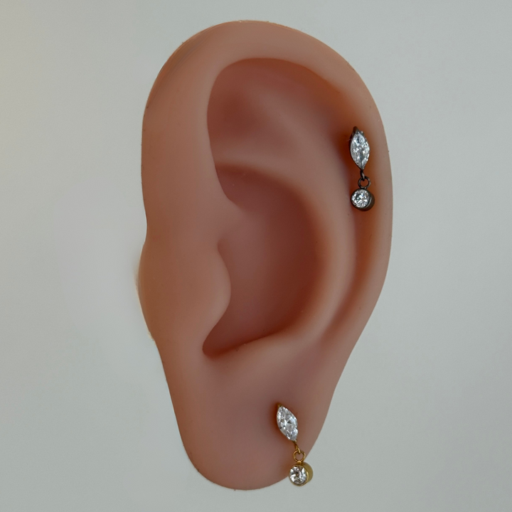 Marquise Drop Single Stud