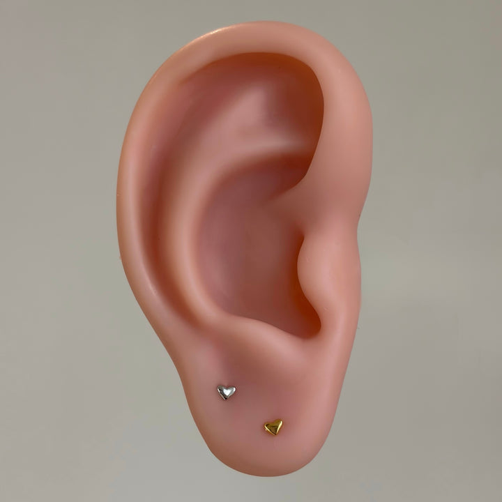 Tiny Heart Studs