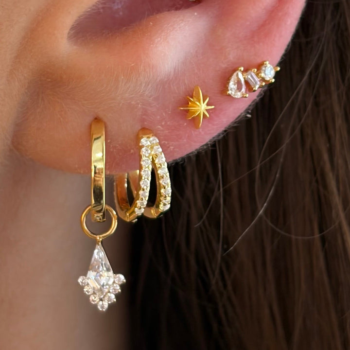 Jacquard Diamond Earring Charm