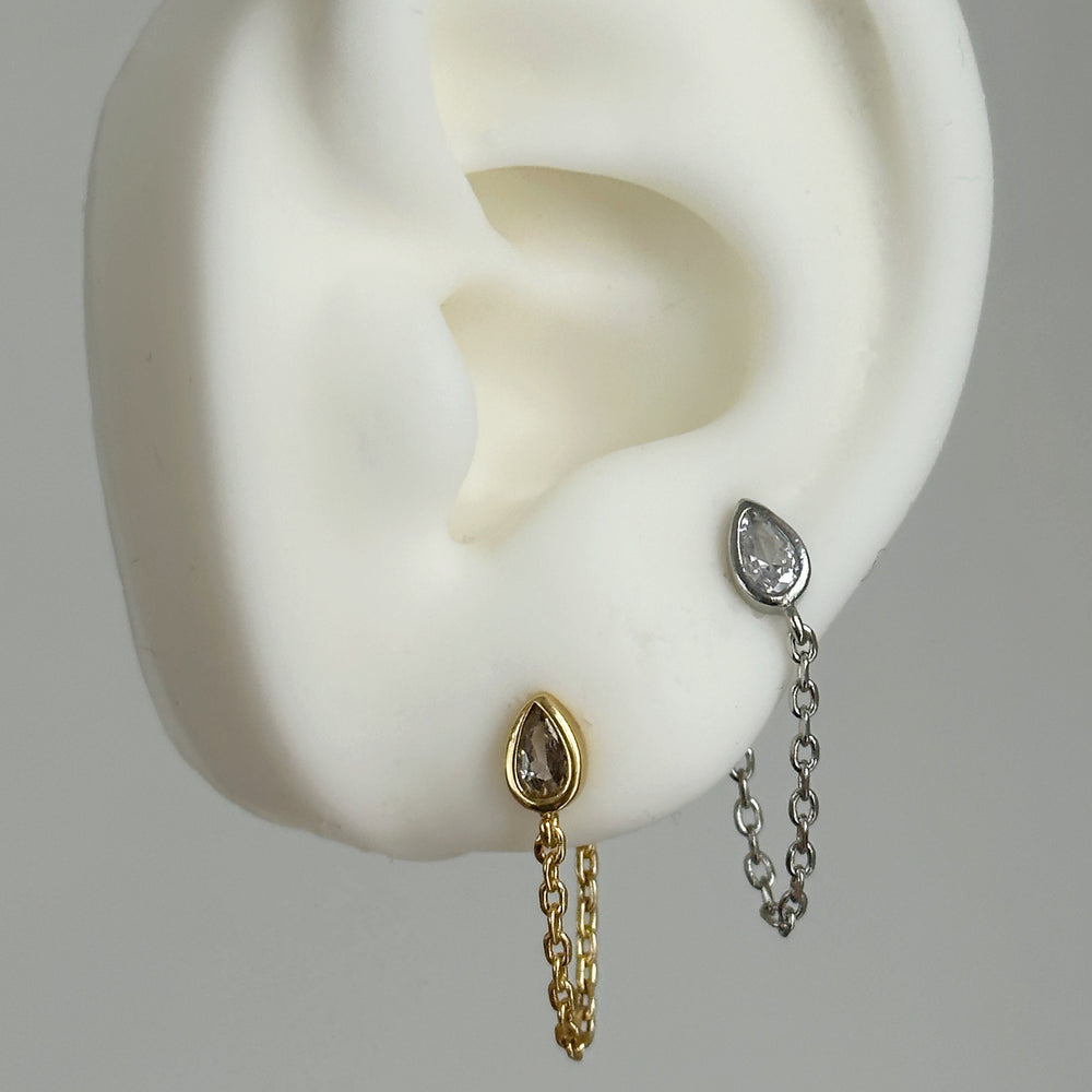 Chain Drop Studs Dorathy & J