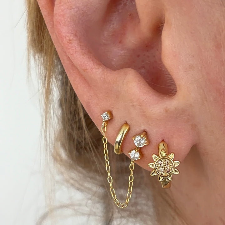 Sun & Moon Mini Hoops