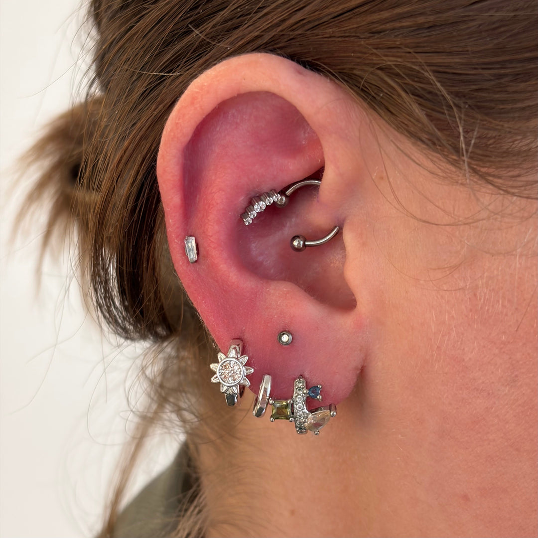 Sun & Moon Mini Hoops