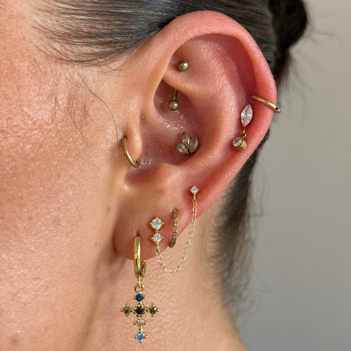 Marquise Drop Single Stud