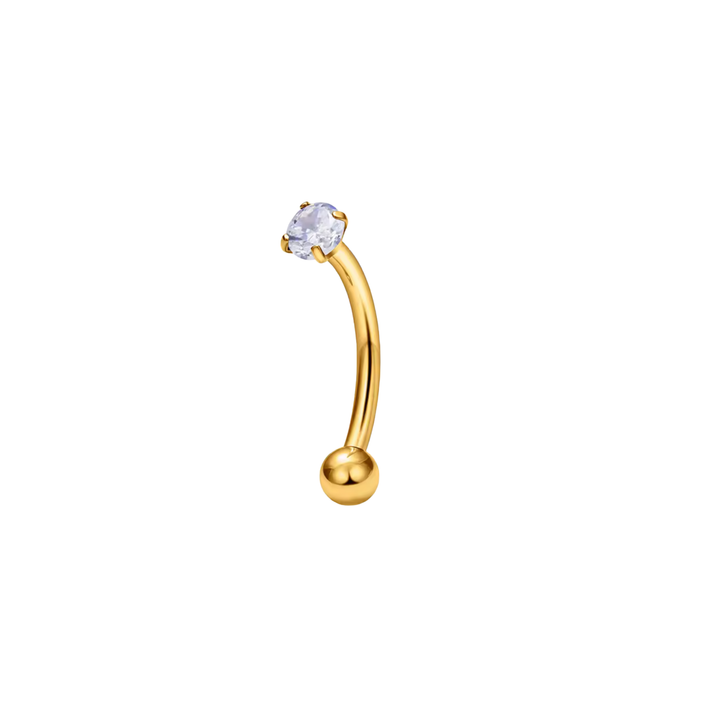 Classic Crystal Curved Barbell