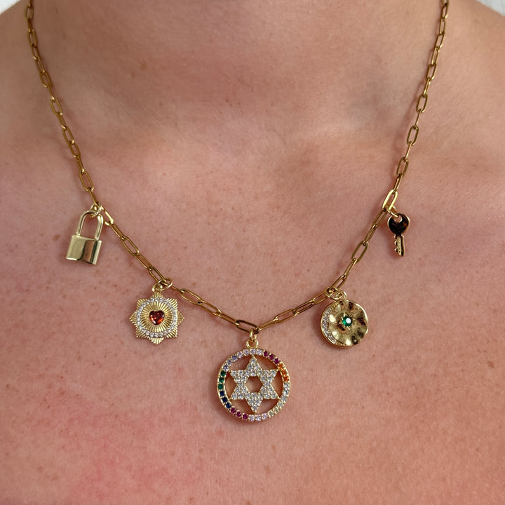 Cosmic Glow Pre-made Charm Necklace