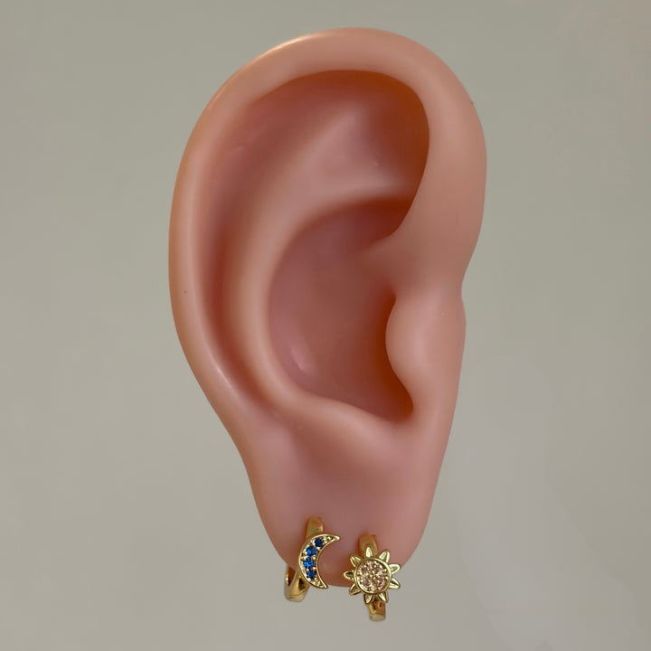 Sun & Moon Mini Hoops