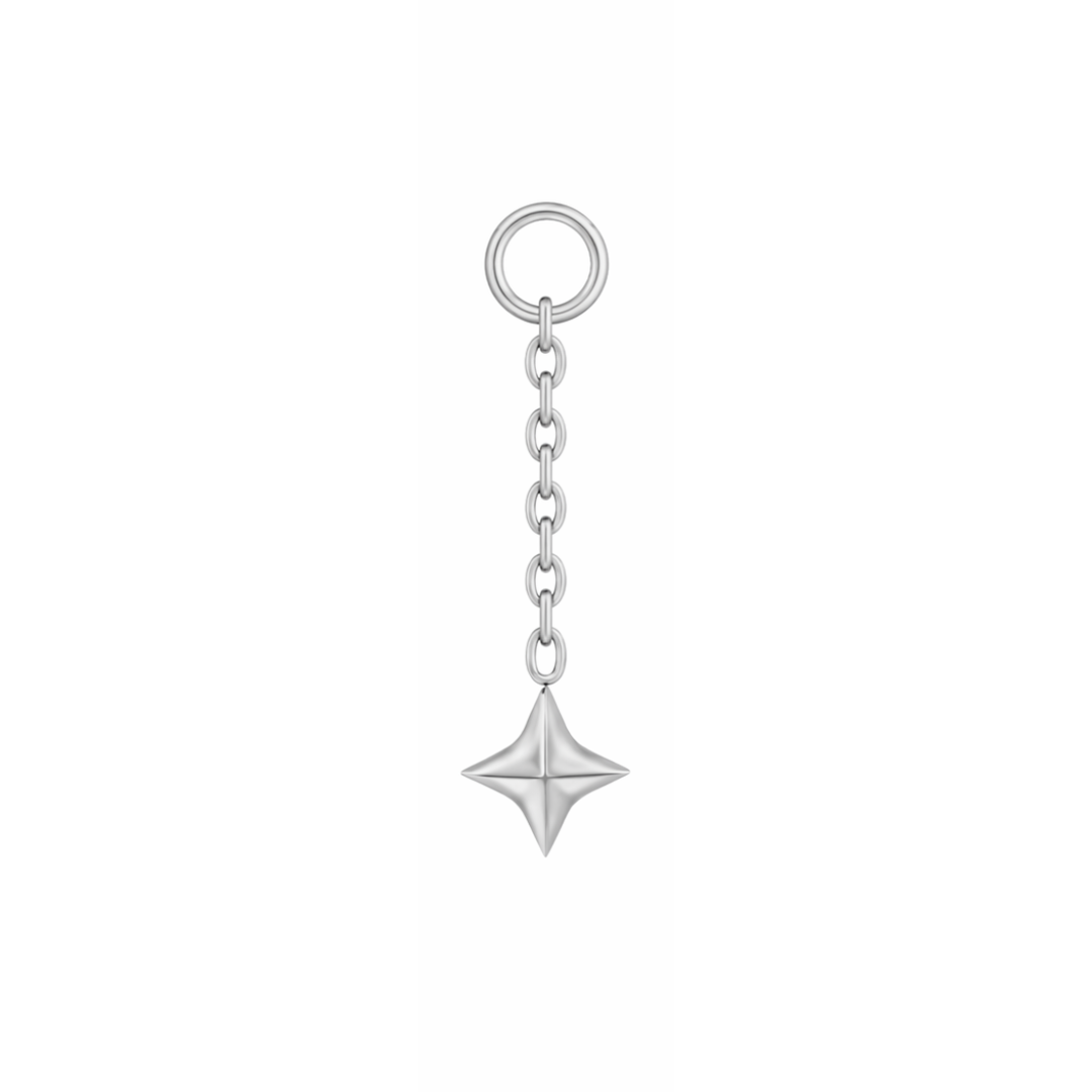 Plain Star Chain Earring Charm