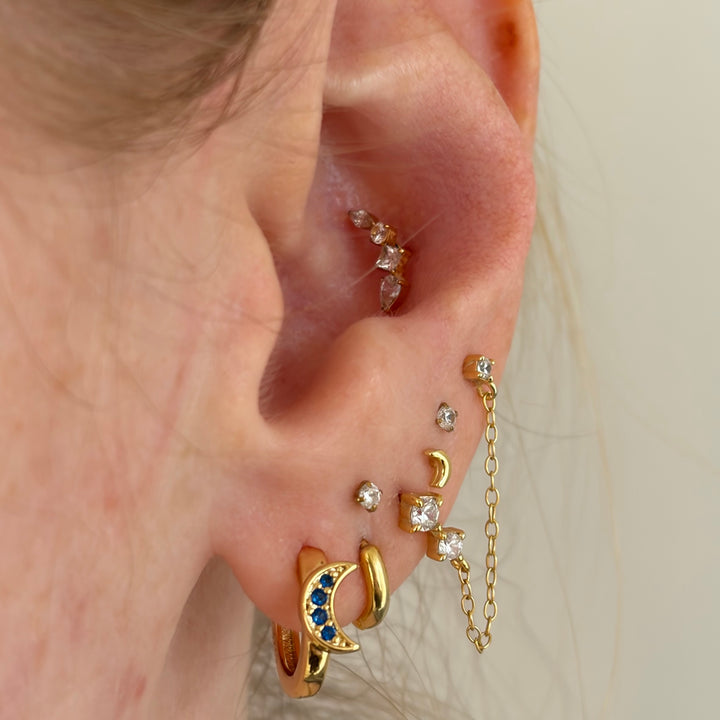 Sun & Moon Mini Hoops