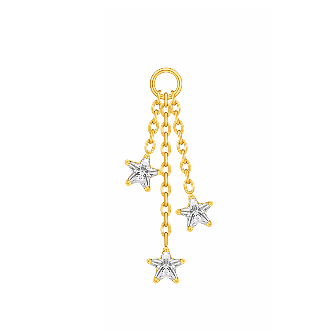 Trio Star Earring Charm