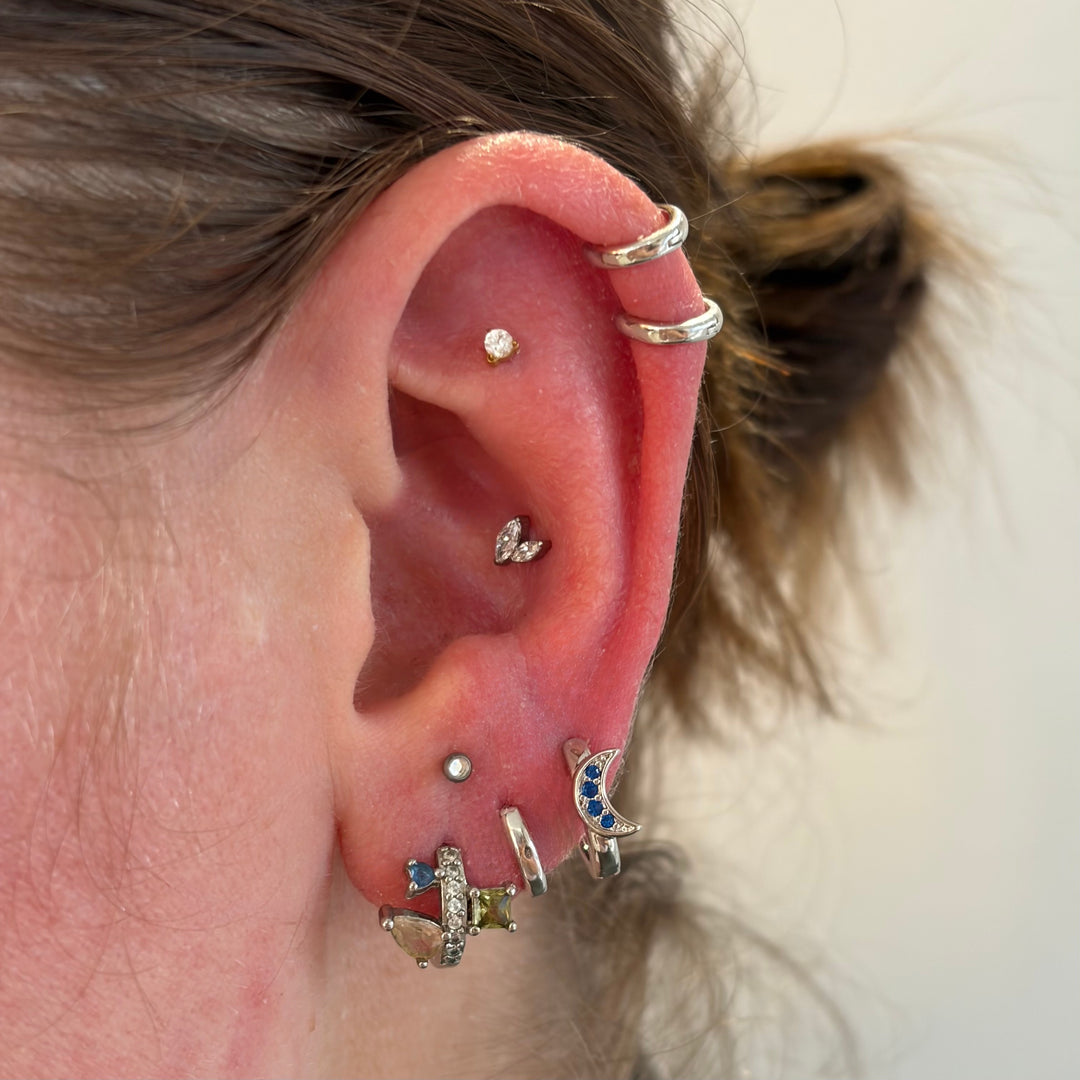 Sun & Moon Mini Hoops