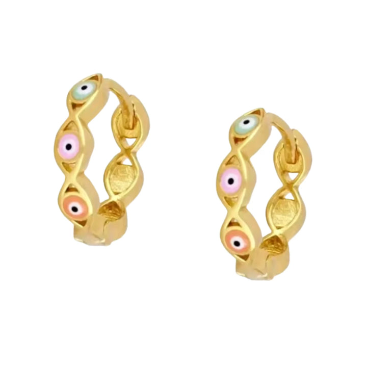 Evil Eye Mini Hoops