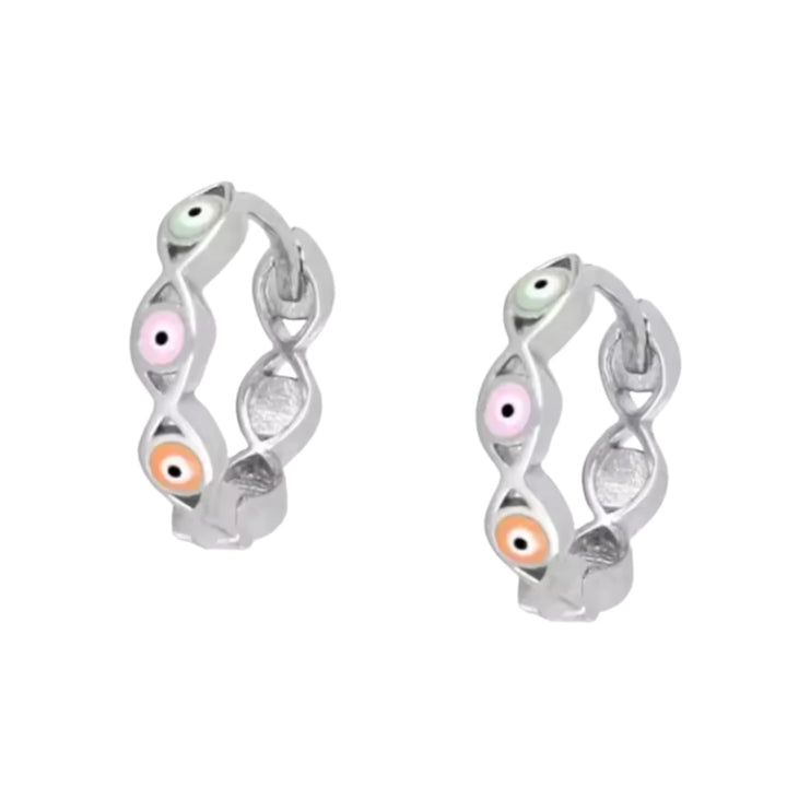 Evil Eye Mini Hoops