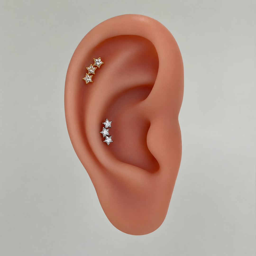 Trio Star Single Stud