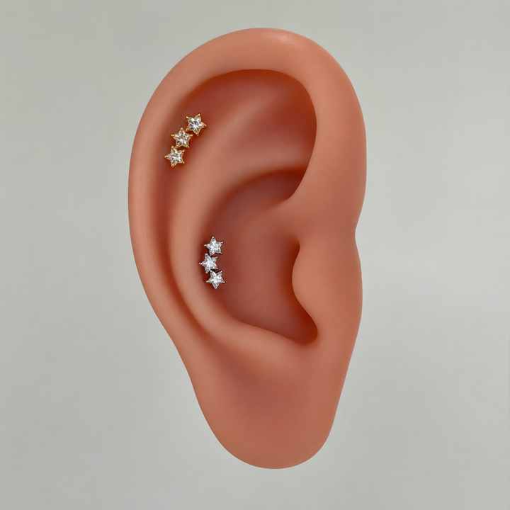 Trio Star Single Stud