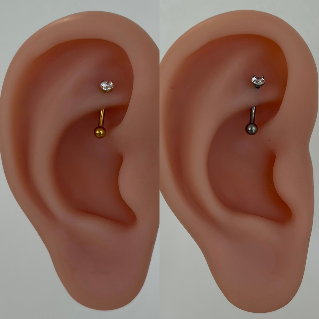 Classic Crystal Curved Barbell