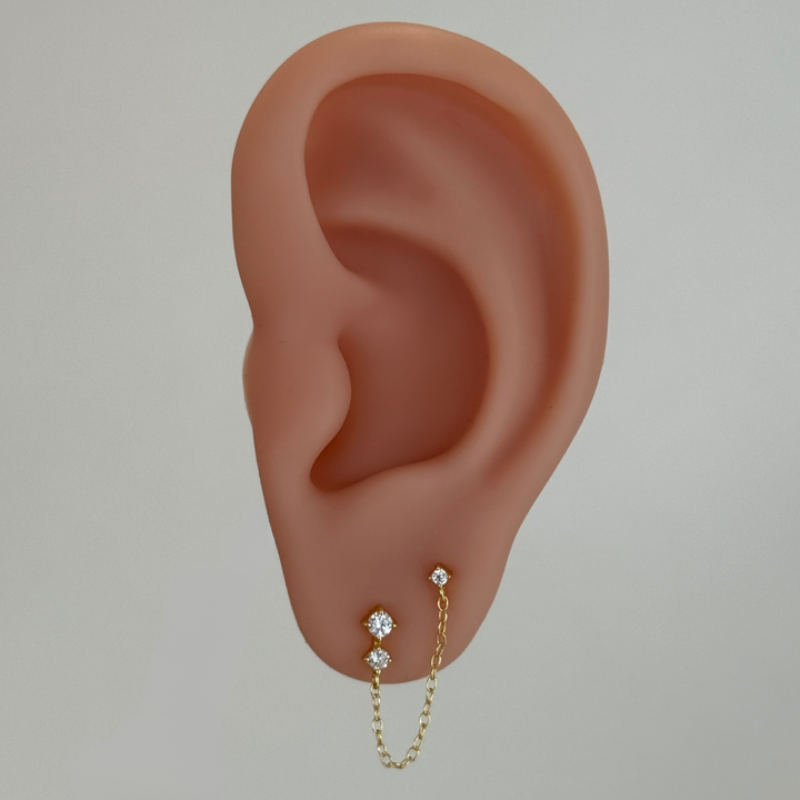 Double Chain Studs