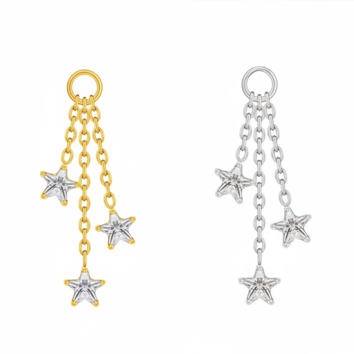 Trio Star Earring Charm