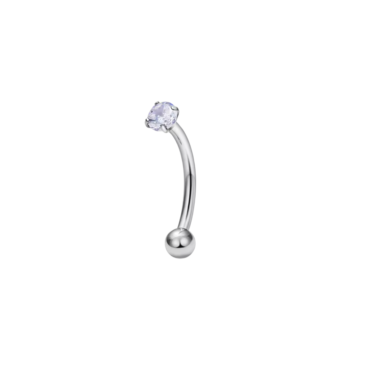 Classic Crystal Curved Barbell