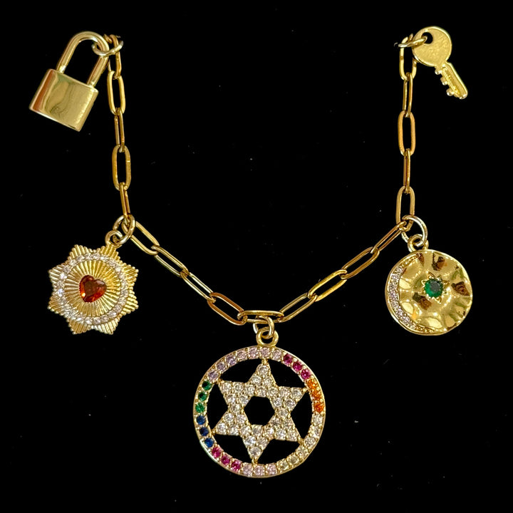 Cosmic Glow Pre-made Charm Necklace
