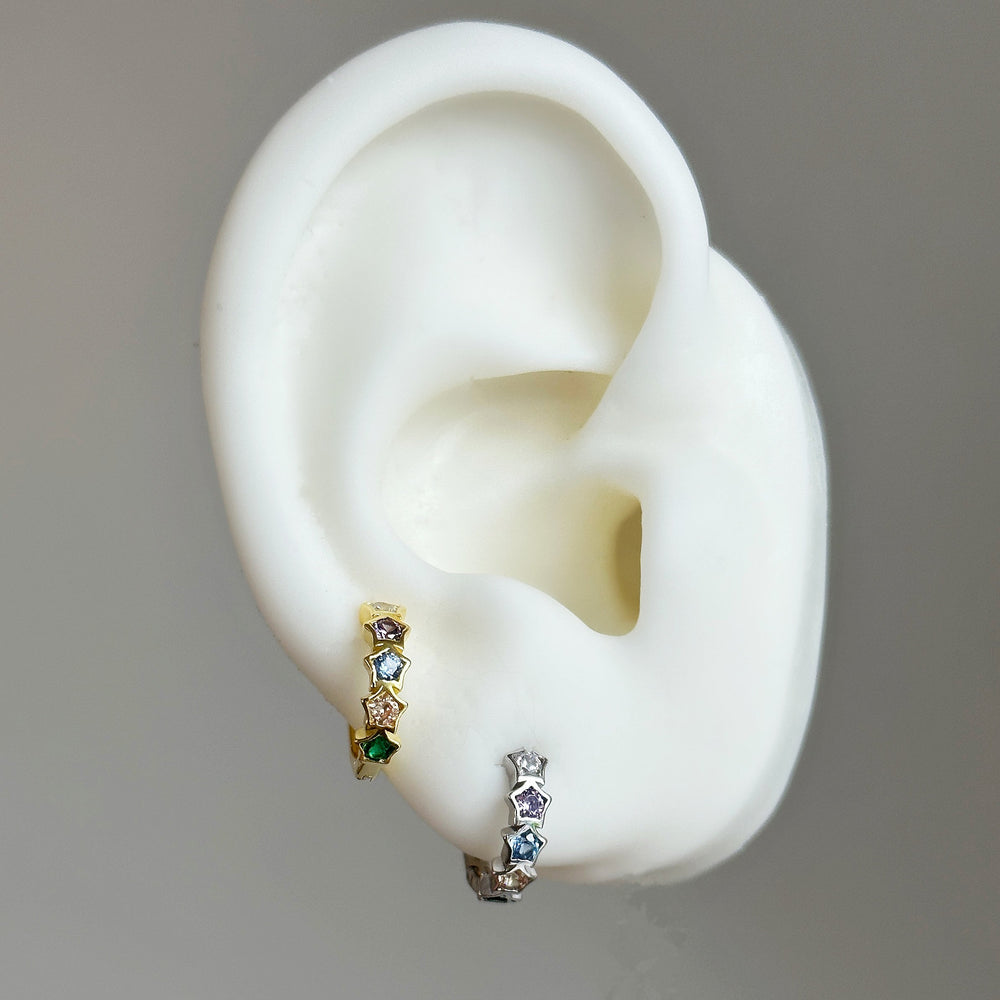 Pastel Star Mini Hoops Dorathy & J
