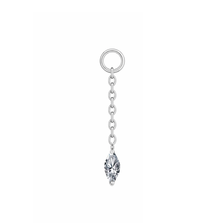 Long Crystal Chain Earring Charm