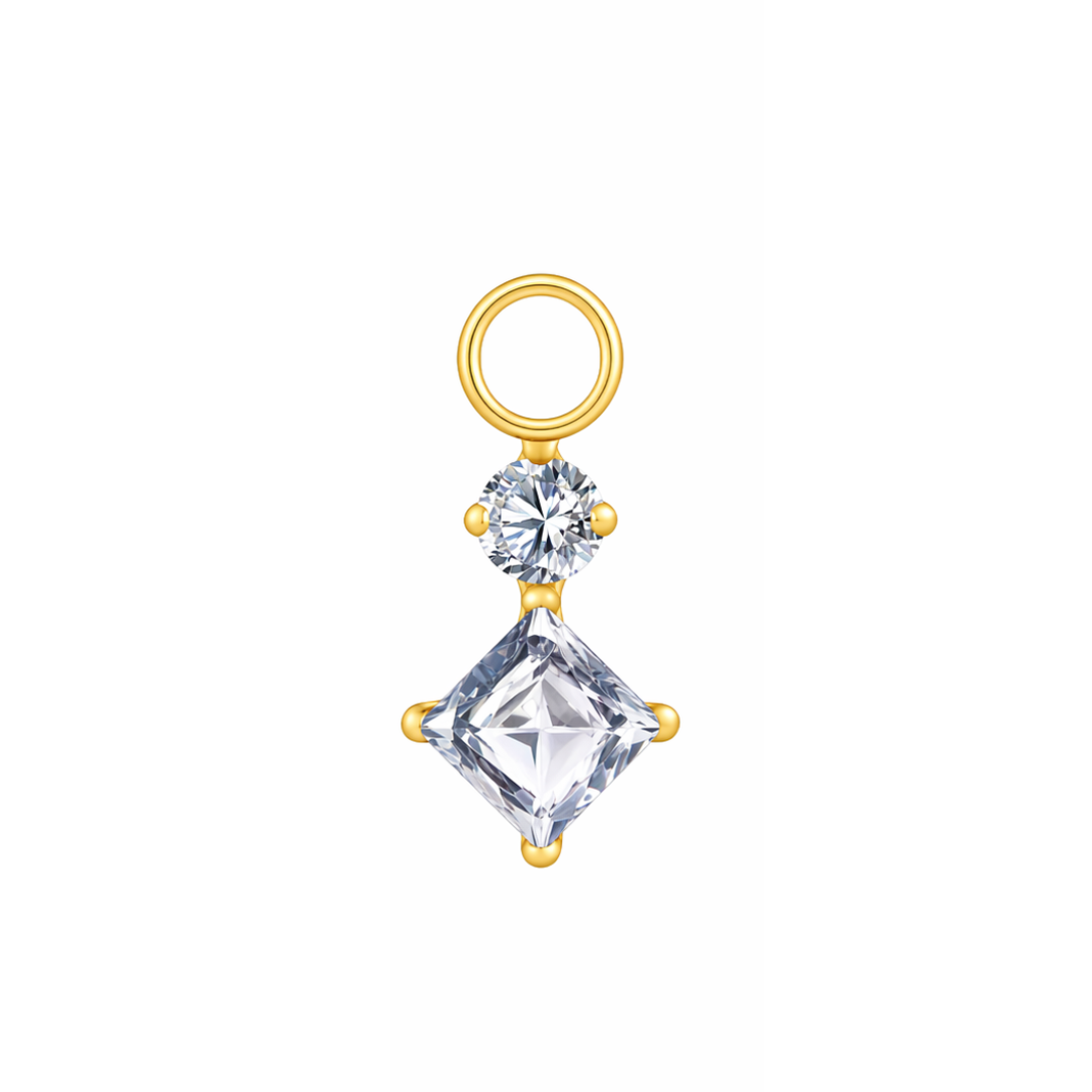 Double Diamond Earring Charm