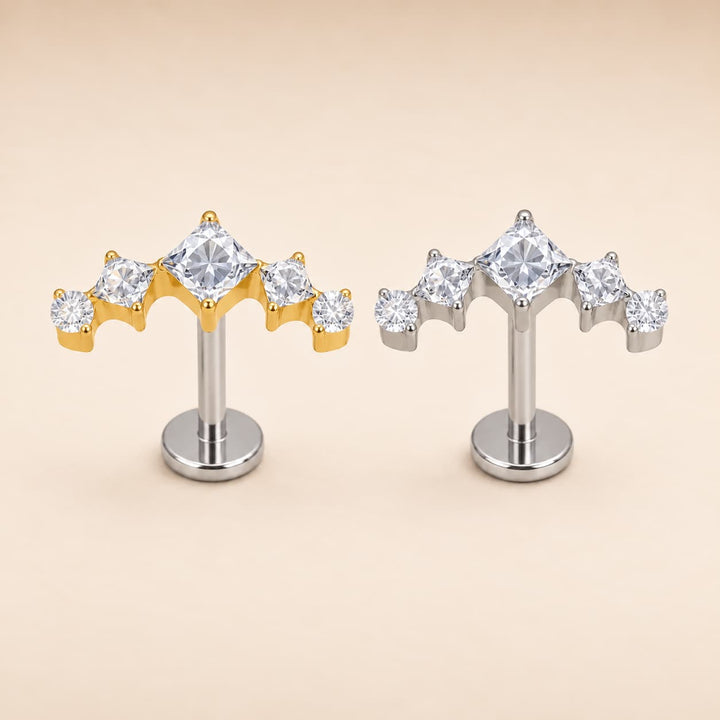 Diamond Cluster Single Stud