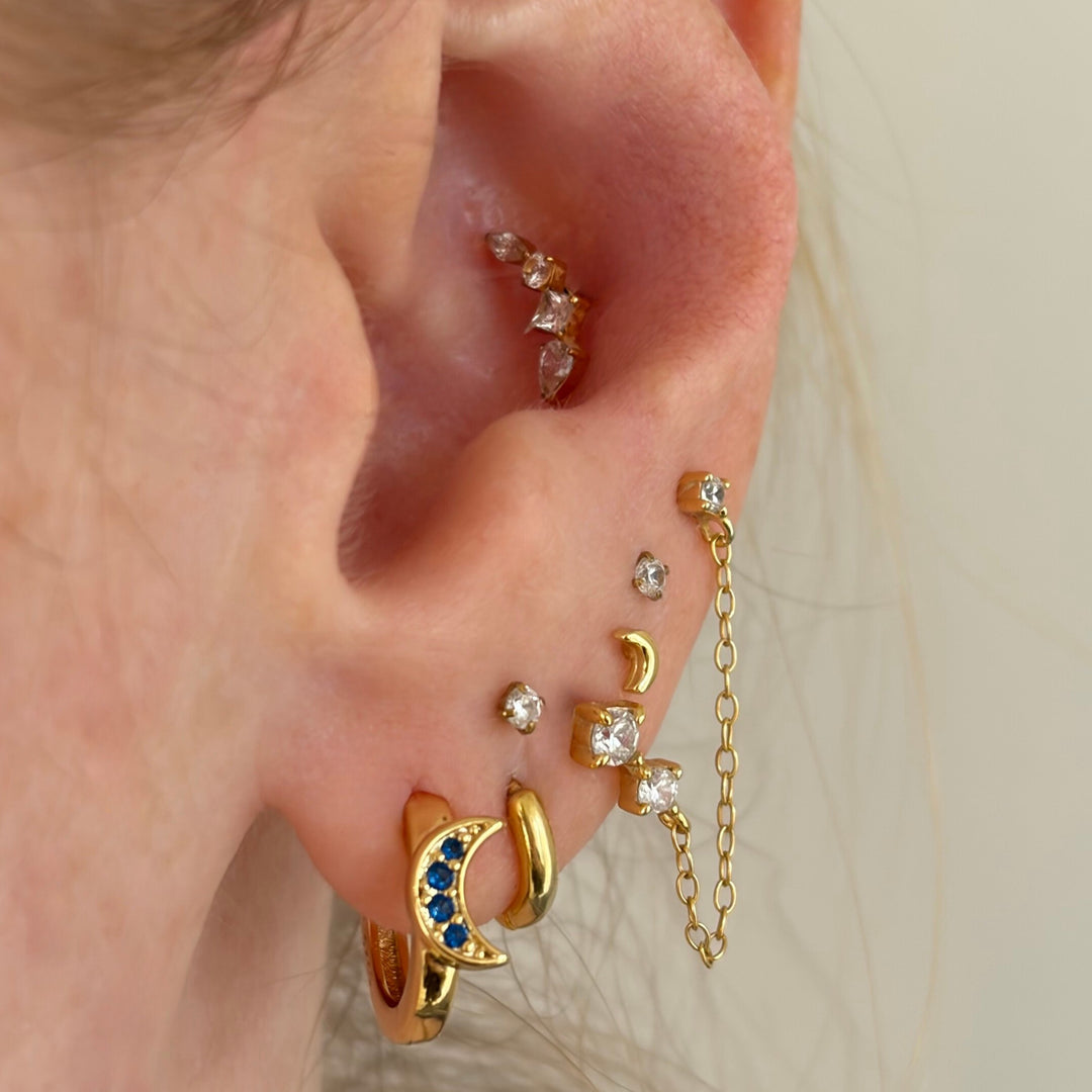 Sun & Moon Mini Hoops