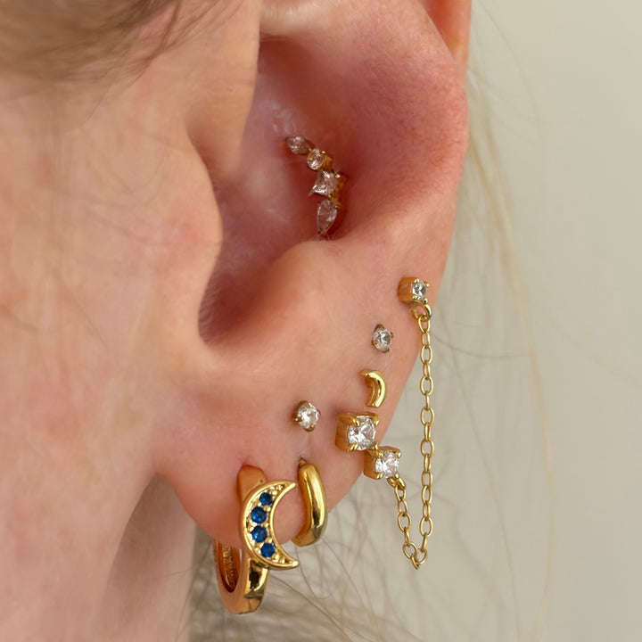 Sun & Moon Mini Hoops