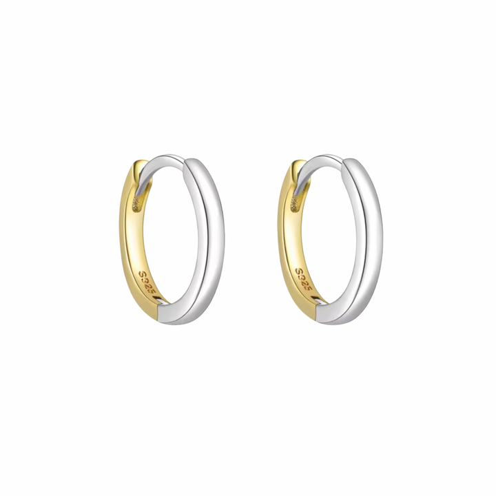 Mixed Metal Mini Hoops