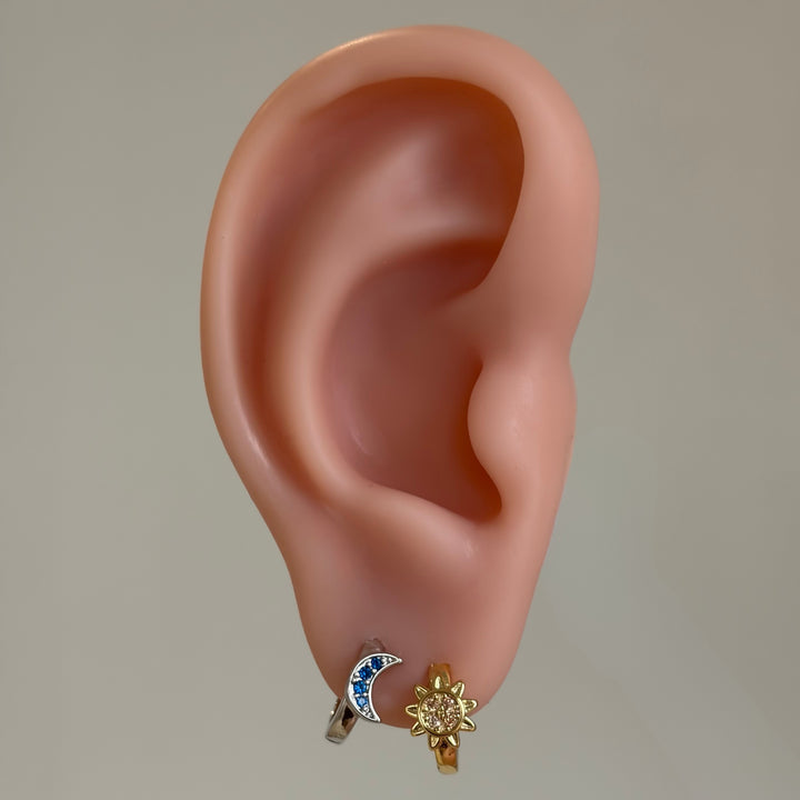 Sun & Moon Mini Hoops