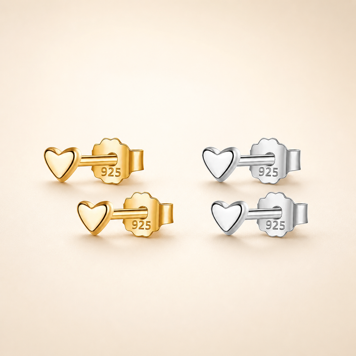 Tiny Heart Studs