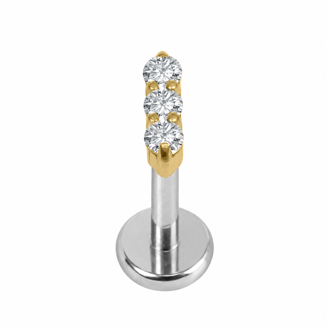 Crystal Trio Single Stud